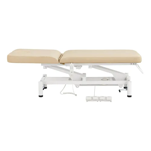 Vista 3 de Dir Spa Completo Eléctrico Facial Belleza Cama Spa Masaje Mesa Multiuso Doctor's Office Cama con 2 Motores MAR Egeo Beige