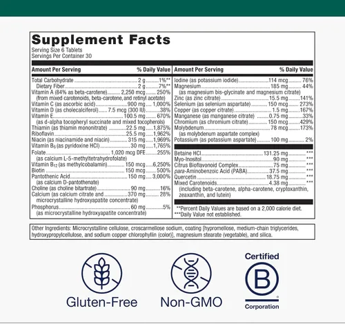 Vista 4 de Metagenics Fórmula intensiva multivitamínica - Multivitamínico diario para hombres y mujeres* - Vitaminas de alta potencia A‑K y minerales