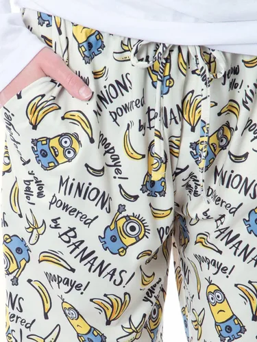Vista 4 de Despicable Me Womens' Minions Powered By Bananas Sleep Pajama Pants