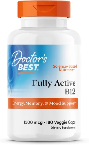 Vista 8 de Doctor's Best B12 Totalmente Activo 1500 mcg, Sin OGM, Vegano, Sin Gluten, Apoya la Memoria Saludable, el Estado de Ánimo y la Circulación, 60