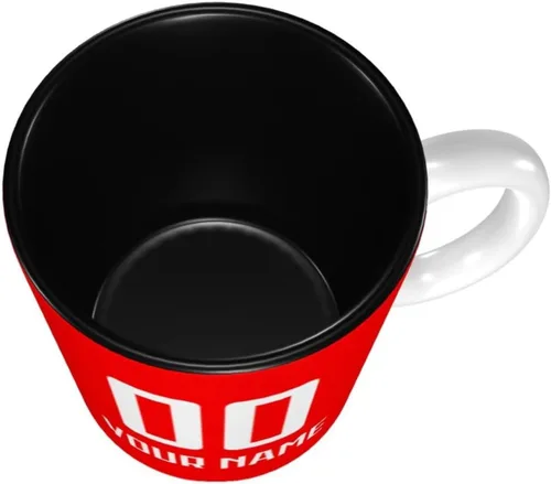 Vista 5 de Taza de café personalizada de Canadá diseñada y fabricada en Estados Unidos, taza de fútbol de cerámica personalizada de la Copa Nacional, añade tu