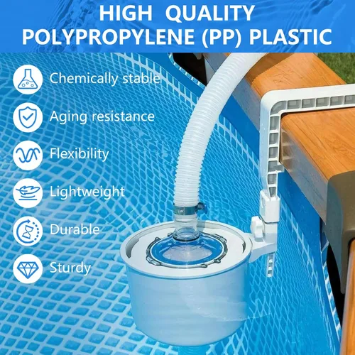 Vista 6 de Reemplazo de manguera de desnatador de piscina de 1-1/4 pulgadas x 3 pies para manguera de transferencia de bomba de desnatador de piscina Intex