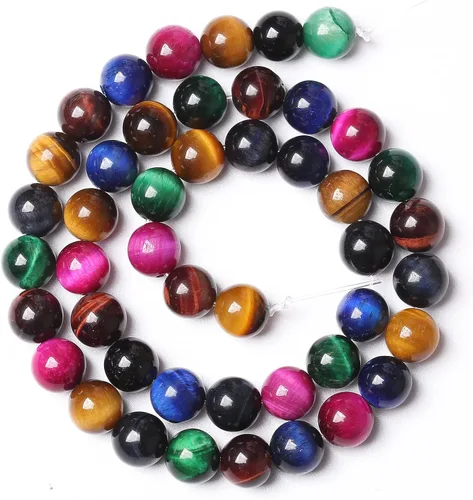 Vista 95 de 4mm 90 piezas Cuentas de piedra natural de turquesa africana para hacer joyería Cuentas sueltas de gemas redondas para pulseras, collares, aretes