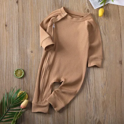 Vista 2 de Kuriozud Mameluco unisex con cremallera para bebé niño y niña