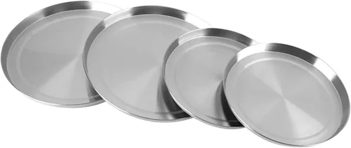 Vista 4 de Cubiertas para estufa, juego de 4 piezas, cubierta superior de estufa, de acero inoxidable, cubierta protectora de cocina, cubiertas redondas