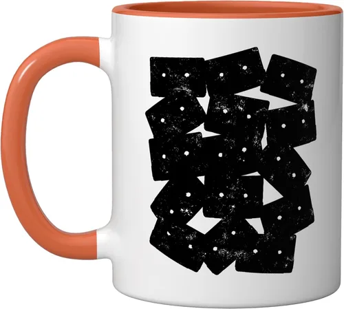 Vista 7 de Retro Cassette 90s 80s Theme Party Outfit Costume Ceramic Mug, Black/White, 11oz