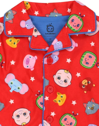 Vista 6 de CoComelon Conjunto de pijama de franela para niños y niñas pequeñas