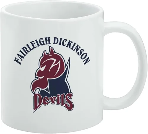 Vista 373 de Taza de cerámica con el logotipo principal de la Universidad Rider, taza de regalo novedosa para café, té y bebidas calientes, 11oz, blanca
