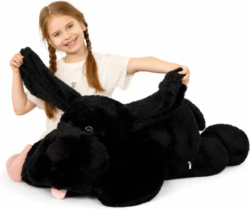 Vista 17 de MorisMos German Shepherd Stuffed Animal, 32 Inch Giant Stuffed Dog Plush Pastor alemán