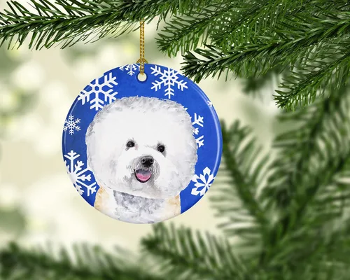 Vista 343 de Caroline's Treasures Cavalier Spaniel - Adorno de cerámica para colgar en el árbol de Navidad, para el hogar, Navidad, fiestas, regalo, 3 pulgadas
