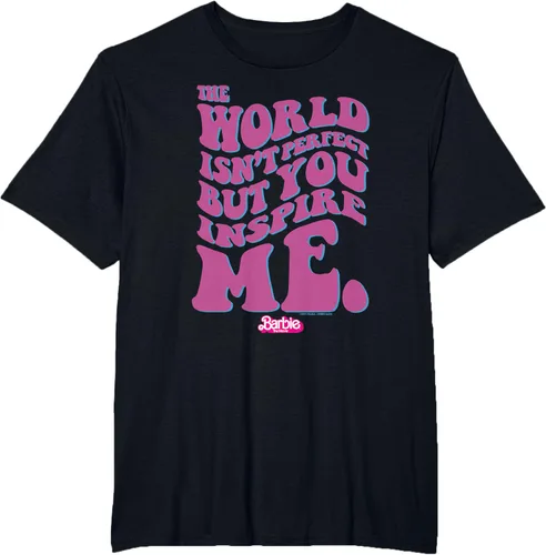 Vista 37 de Barbie Camiseta The Movie - You Inspire Me, Negro