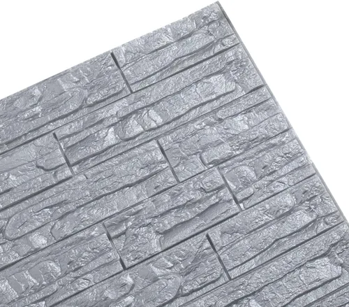 Vista 12 de Adhesivos de pared de ladrillo 3D, paneles de espuma, autoadhesivos, impermeables, de piedra sintética, papel tapiz para sala de estar, fondo de TV
