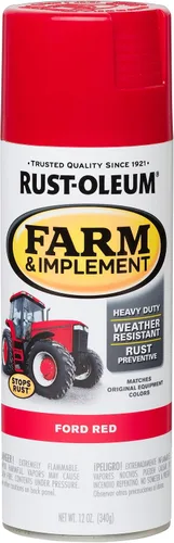 Vista 46 de Rust-Oleum Farm & Implement 280176 - Pintura esmaltada, galón, naranja (Allis Chalmers Orange)