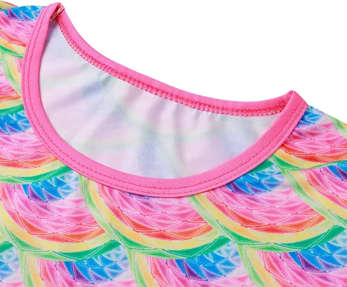 Vista 6 de Vestido de princesa para niñas pequeñas, vestido corto con estampado 3D de sirena