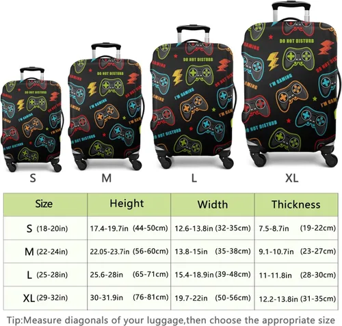 Vista 6 de Controlador de armas de videojuegos Funda de equipaje de viaje Protector de maleta lavable Anti-arañazos Fundas de equipaje