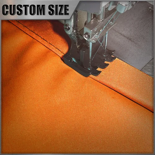 Vista 6 de Amgo Vela de Sombra Solar Cuadrada Rectangular Naranja de 4' x 4' Tamaño Personalizado Impermeable Pedido para Hacer UPF50+ AMWTPR0712 Toldo