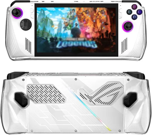 Vista 7 de Funda protectora transparente compatible con ROG Ally de 7 pulgadas, funda de TPU suave 2023, funda de TPU suave, funda de preocción completa