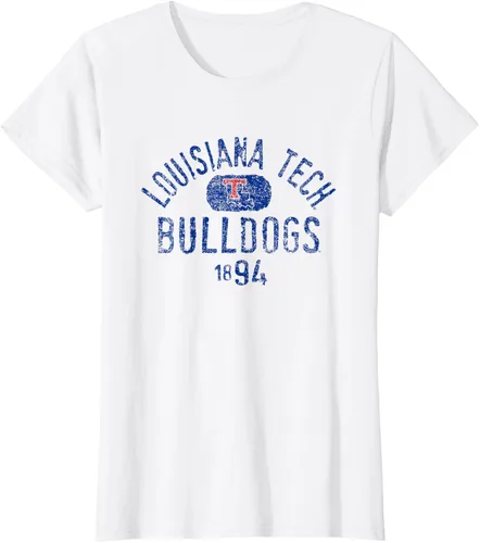 Vista 20 de Louisiana Tech Bulldogs Vintage 1894 - Camiseta con licencia