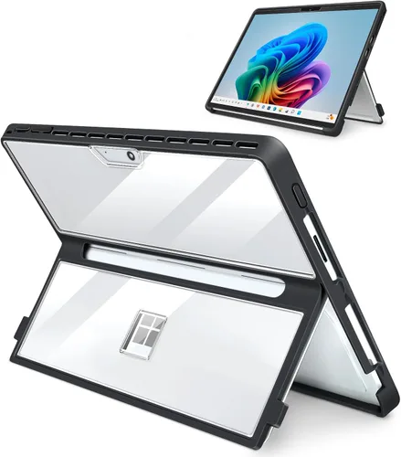 Vista 19 de Funda para Microsoft Surface Pro 11/10/9/8 de 13 pulgadas, con cubierta de stent y correa de mano, todo en uno a prueba de golpes, funda resistente