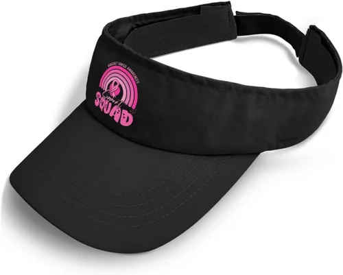 Vista 2 de Visor Breast Cancer Awareness Support Squad Hat, Sun Visor Hat for Women Visor Packable Visor Sun Caps