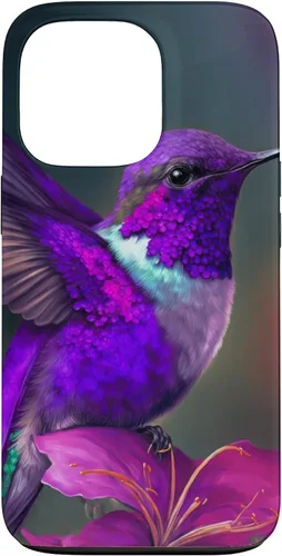 Vista 10 de Funda púrpura para iPhone XR para colibrí