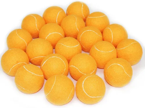 Vista 8 de URBEST Pelota de tenis avanzada, paquete de 20 unidades, pelotas de tenis de entrenamiento para jugadores novatos, pelotas de juego para perros