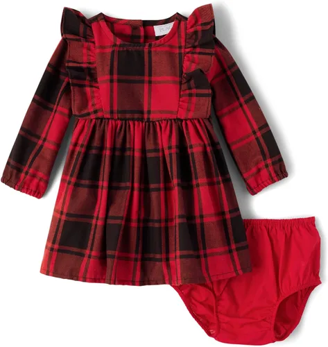 Vista 7 de The Children's Place Vestido de moda de manga corta para bebés y niñas pequeñas