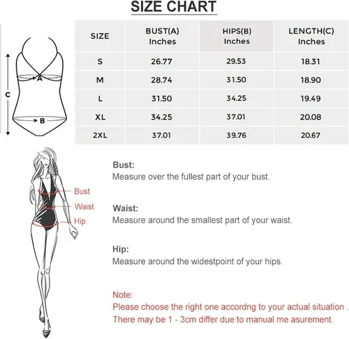 Vista 5 de InterestPrint Traje de baño de una pieza con cuello en V profundo para mujer
