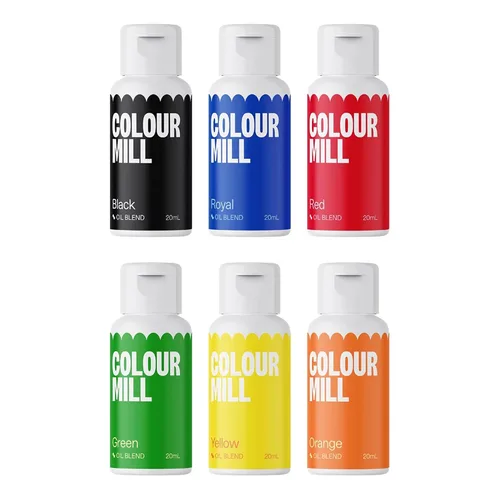 Vista 54 de Colour Mill Colorante para alimentos a base de aceite, 20 mililitros. Cada uno de 6 colores: Baby Blue, Navy, Royal, Sky Blue, Teal y Tiffany