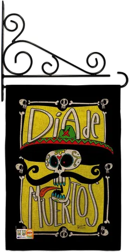 Vista 13 de Dia De Los Muertos Decoraciones Otoño Día de Muertos Decoración Habitación Hogar Mexico Mexicanos Ourdoor Interior Halloween Bandera Tapiz Césped