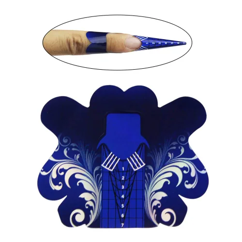 Vista 3 de 100 puntas de uñas de aguja con láser, formas de extensión de esmalte de gel, puntas acrílicas, decoración de uñas, bricolaje, rizos de gel de uñas