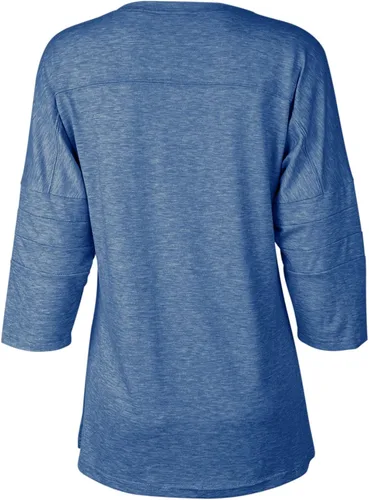 Vista 4 de Dailiup Camisetas de verano de manga 34 para mujer, estilo casual, cuello en V, lisas, lindas, básicas, blusas tipo túnica