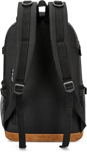 Vista 3 de Cristiano Ronaldo Bookabg - Mochila ligera al Nassr FC con bolsillo frontal, bolsa diaria duradera para jóvenes y adolescentes, Azul marino (Navy1)