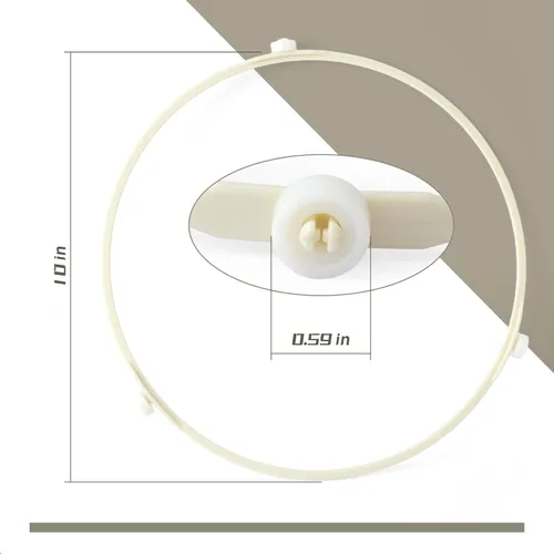 Vista 5 de 00641855 Anillo de soporte para bandeja giratoria de microondas de 10 pulgadas con rueda de rodillo, compatible con Bosch HMB5020 Reemplazo