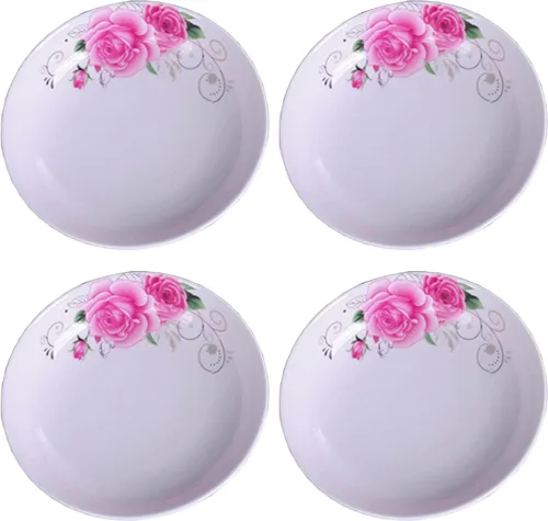 Vista 12 de Juego de 5 platos de cerámica con bonito diseño de gato, platos llanos grandes de porcelana para ensalada de postre de 7.28 pulgadas, platos
