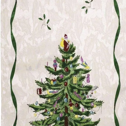 Vista 5 de Spode - Camino de mesa, accesorios decorativos de cocina, decoración del hogar festivo (Colección Árbol de Navidad Spode, 14" x 108")