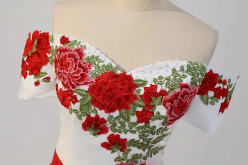Vista 4 de Vestidos de quinceañera con apliques florales, estilo mexicano, vestido de baile con hombros descubiertos, dulce 15, vestido de graduación 2025