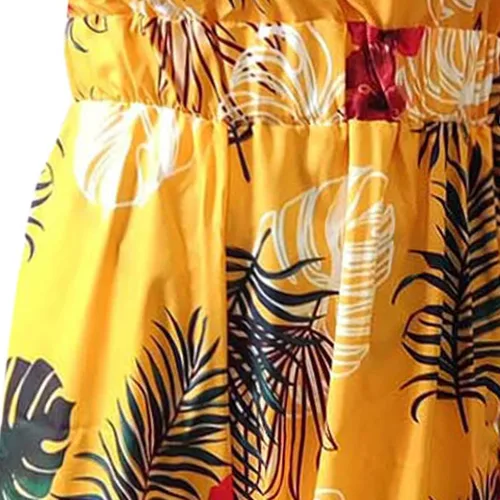 Vista 6 de OIOLOY Mono largo con hombros descubiertos y estampado floral para mujer