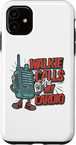 Vista 5 de iPhone 15 Walkie Calls Are My Cardio Retro Special Education Teacher Case