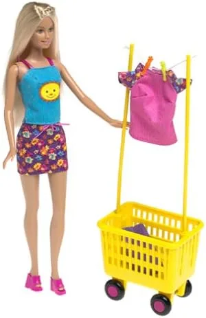 Vista 2 de Wash 'n Wear muñeca barbie W Cambio de color Outfits (2000)