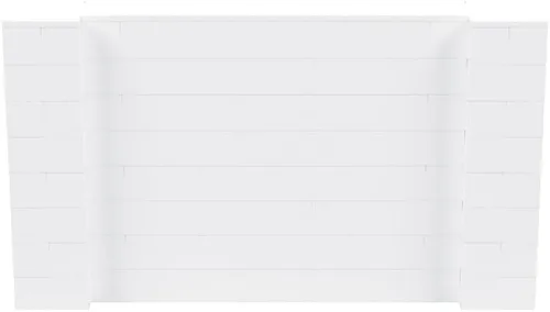 Vista 144 de EverBlock Kit de pared de 5 x 4 pies Bloques de construcción modulares Sistema de pared para edificios, pantallas y estructuras Divisor
