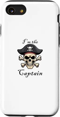 Vista 13 de Funda náutica para iPhone 11 Pro Max I'm the Captain Pirate Skull and Crossbones