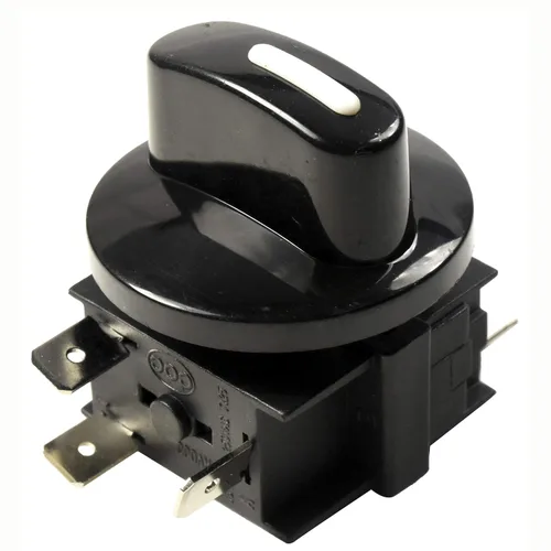 Vista 8 de HQRP Interruptor giratorio de 4 posiciones, 3 velocidades, 120V-250V, 10A, selector de velocidad para ventilador calefactor