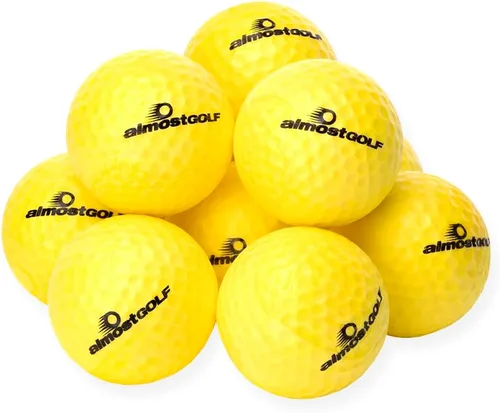 Vista 4 de ALMOSTGOLF Pelotas de golf de espuma de práctica de vuelo limitadas: giro realista, trayectoria y entrenamiento de precisión