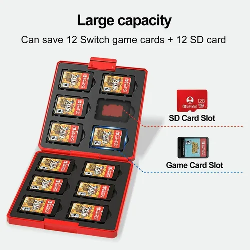 Vista 2 de Premium Game Card Case (red)