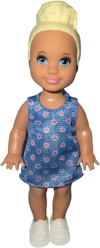 Vista 3 de Barbie Skipper Babysitters Inc - Mini muñeca para bebés y niños pequeños, paquete de 2 (rubio, corazones)