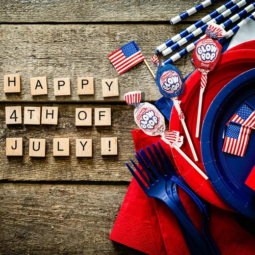 Vista 5 de Patriotic USA Charms Blow Pops: bolsa de 14 piezas