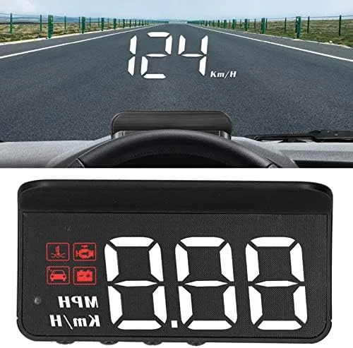 Vista 2 de Coche, HUD Proyector Multifunción Medidor de Alarma de Alarma de Fatiga Conducción Recordatorio