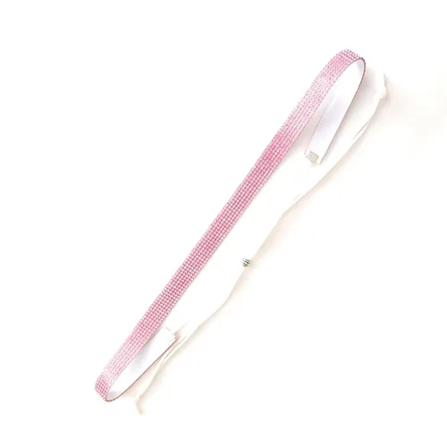 Vista 7 de Hatband Pink Rhinestone Silky Satin Lined Band Cowgirl Accessory Adjustable One Size Gift Boxed For Brimmed Hats