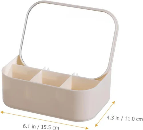 Vista 9 de Beavorty Box Storage vanity mirror cosmetic mirror with storage Jewelry Storage Case vanity mirror with storage joyero para mujer Jewelry Case